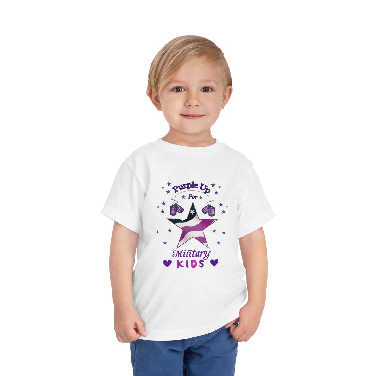 Purple Up Toddler T-Shirt | Military Kids Shirt | Month of the Military Child Gift