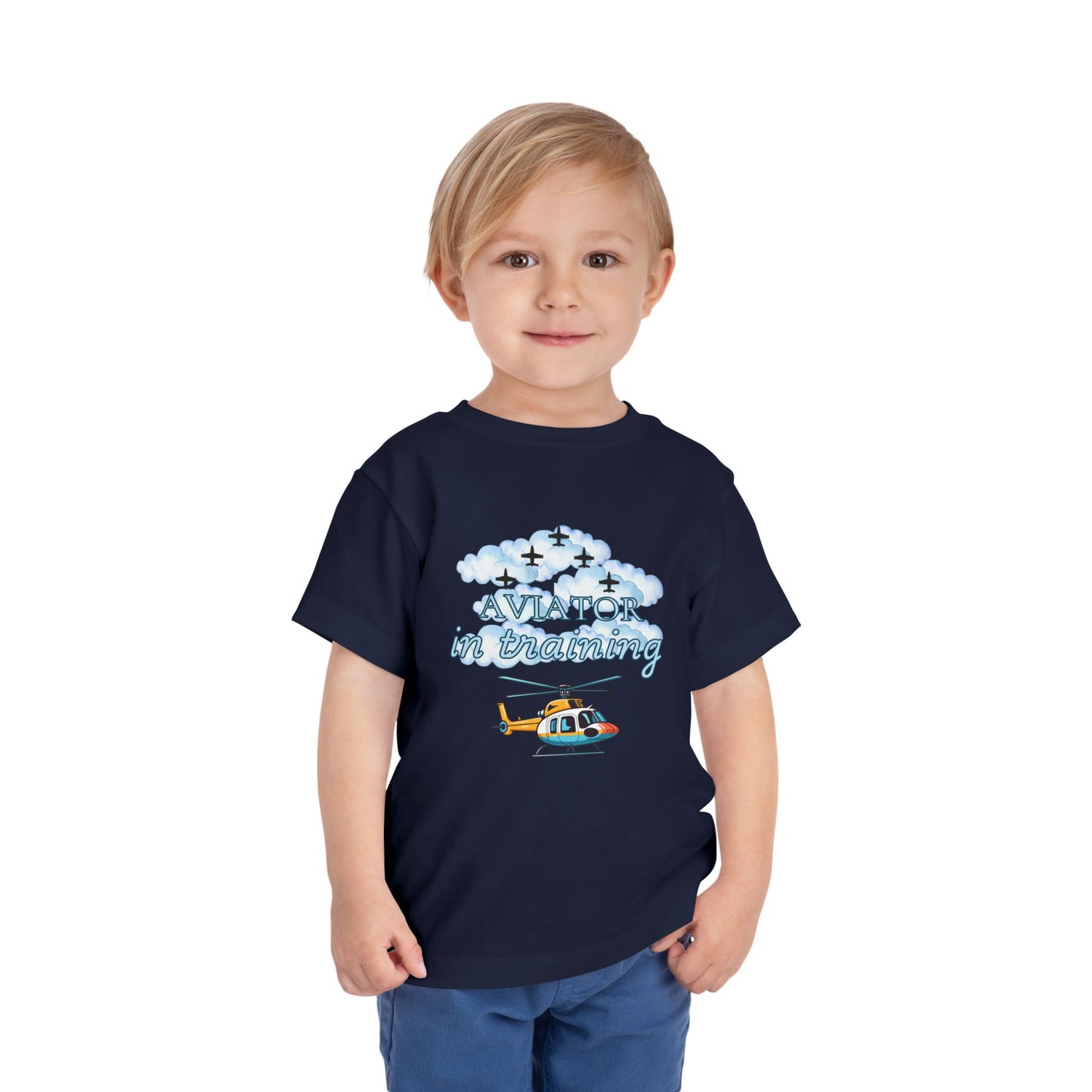 Aviator in Training Toddler T-Shirt | USAF Kids Short Sleeve Tee | 5 Colors Available