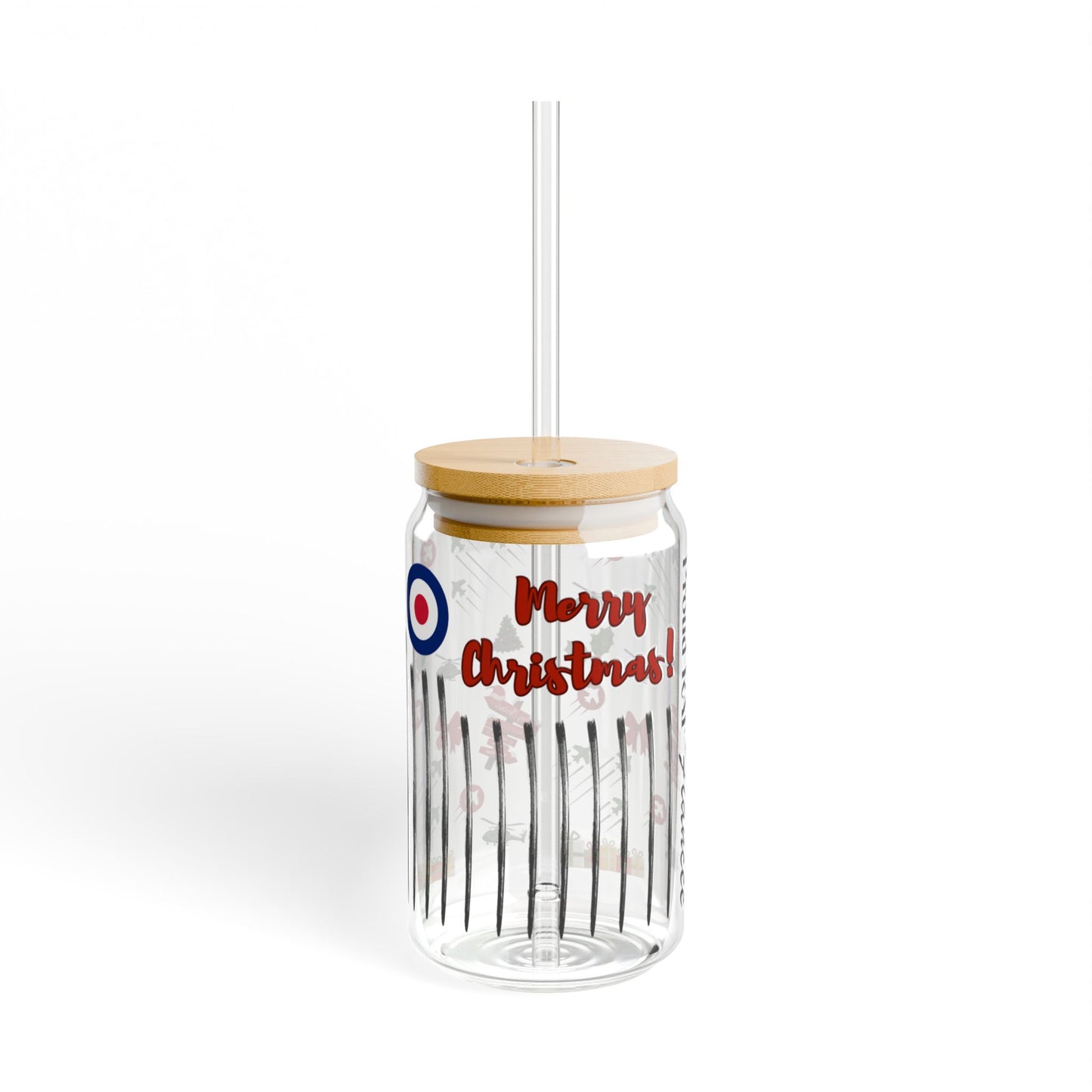 Proud RAF Fiancée Christmas Coffee Cup with Bamboo Lid