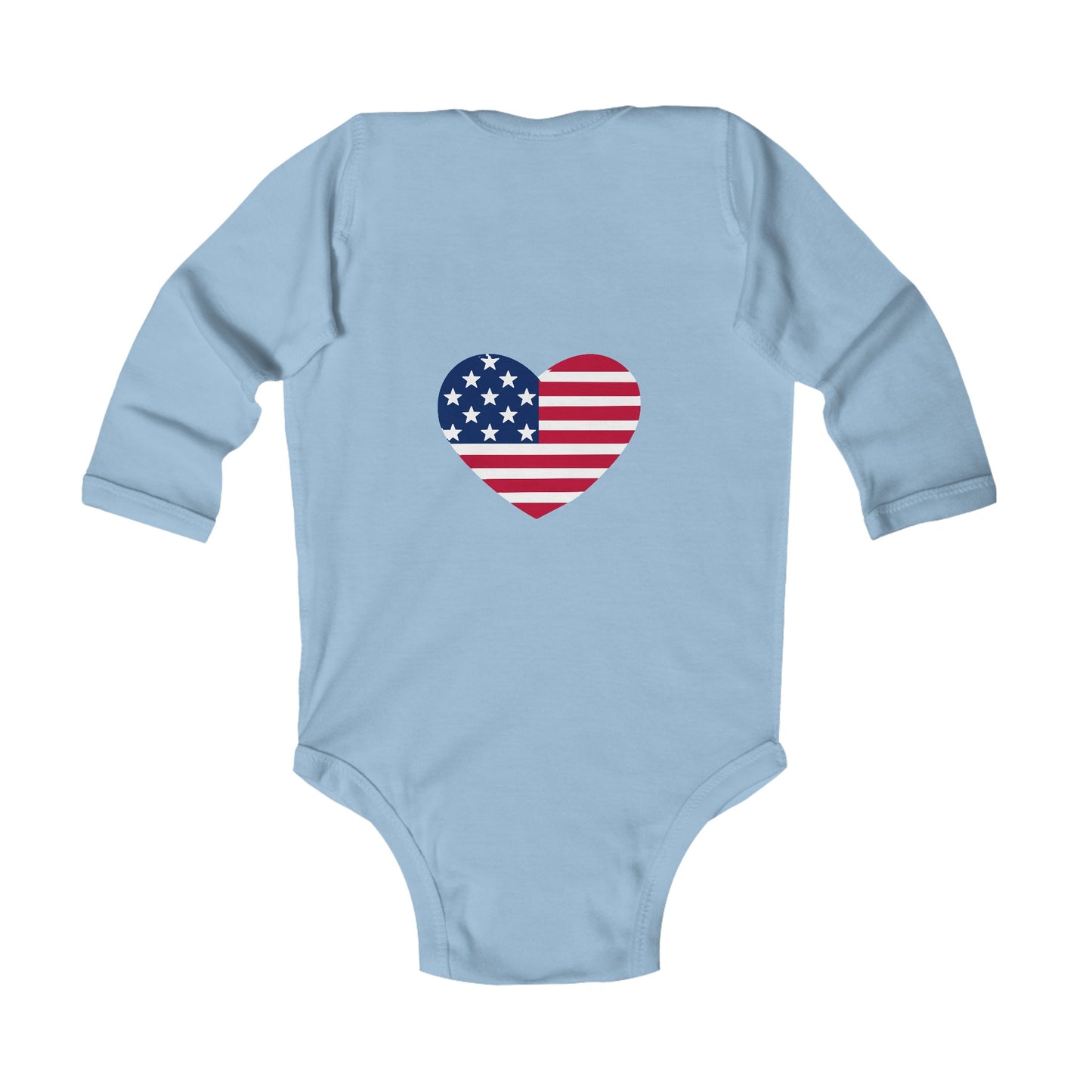 Aviator in Training Long Sleeve Baby Bodysuit | Air Force Baby Outfit with US Flag | 3 Colors Available