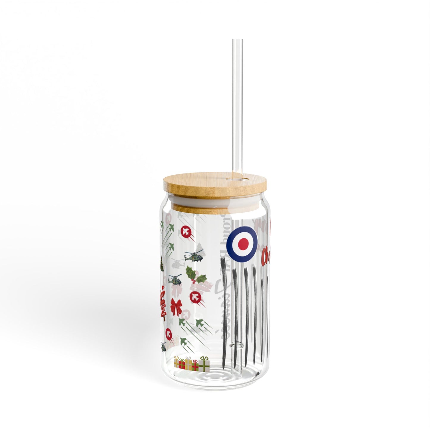 Proud RAF Fiancée Christmas Coffee Cup with Bamboo Lid
