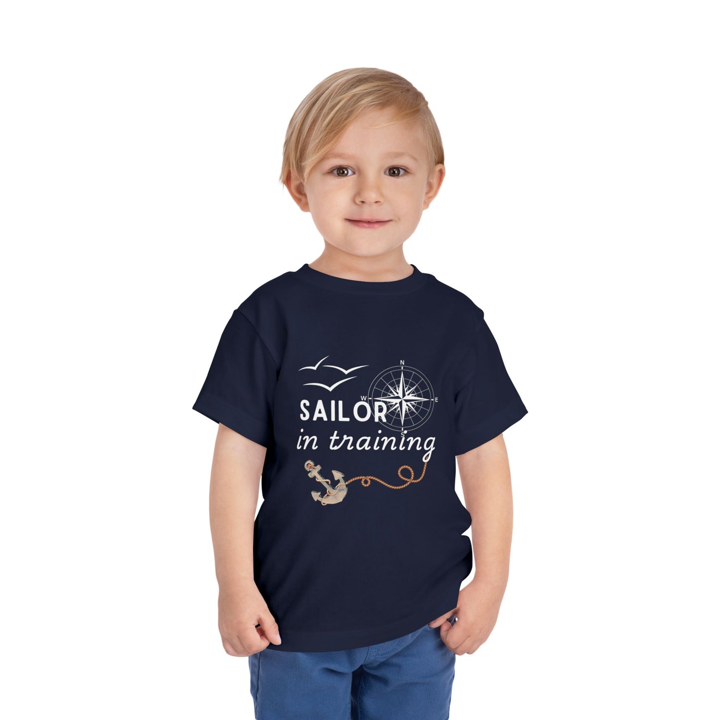 Sailor in Training Toddler T-Shirt | Navy Kids Short Sleeve Tee | 6 Colors Available
