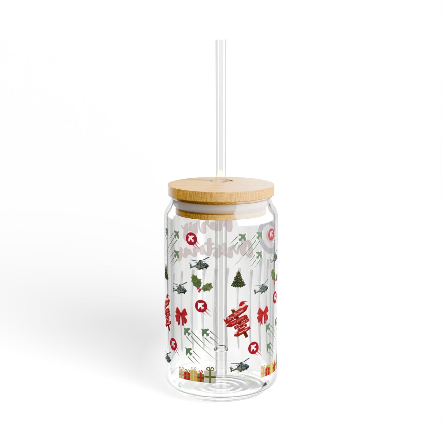 Proud RAF Fiancée Christmas Coffee Cup with Bamboo Lid