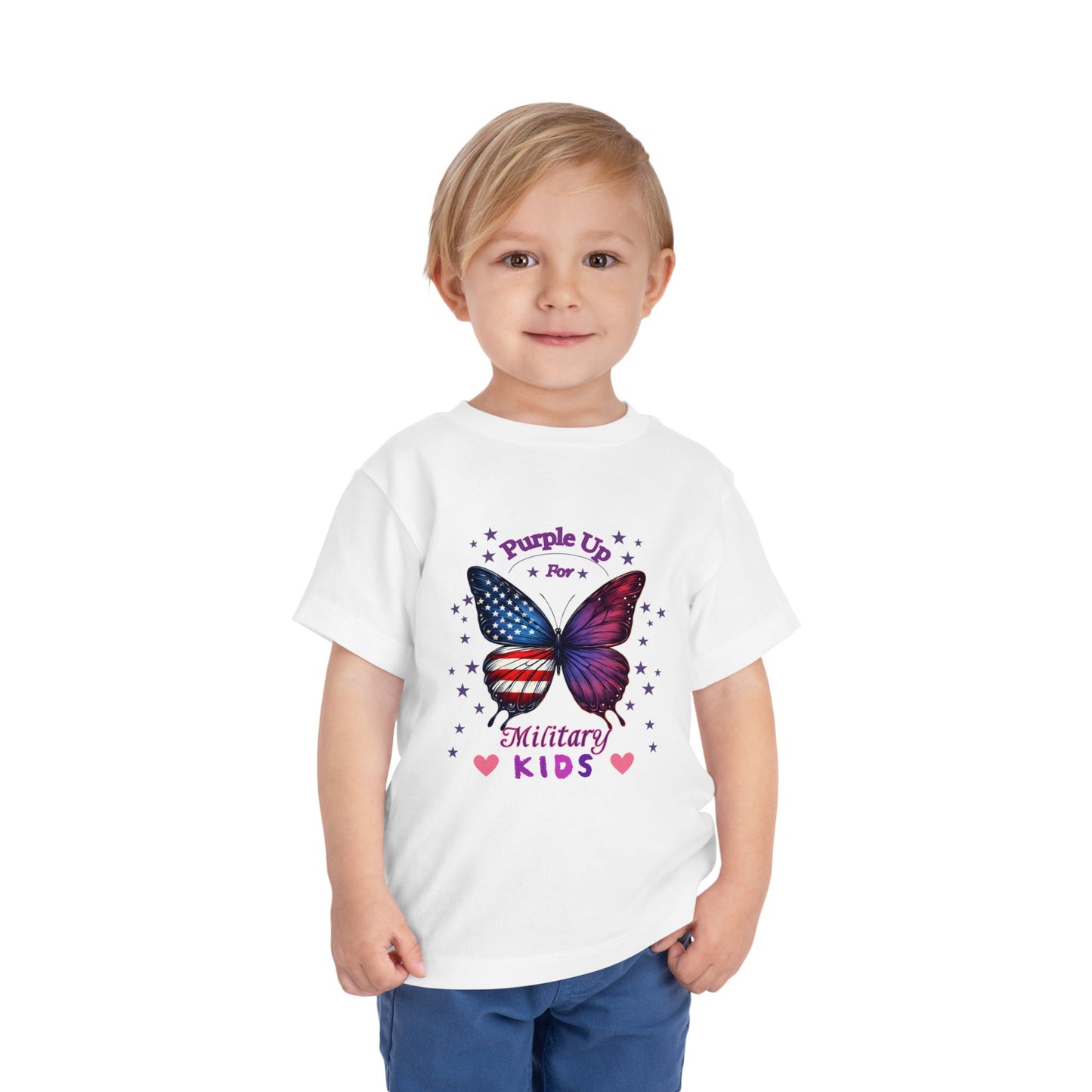 Purple Up Toddler T-Shirt | Military Kids Shirt | Month of the Military Child Gift