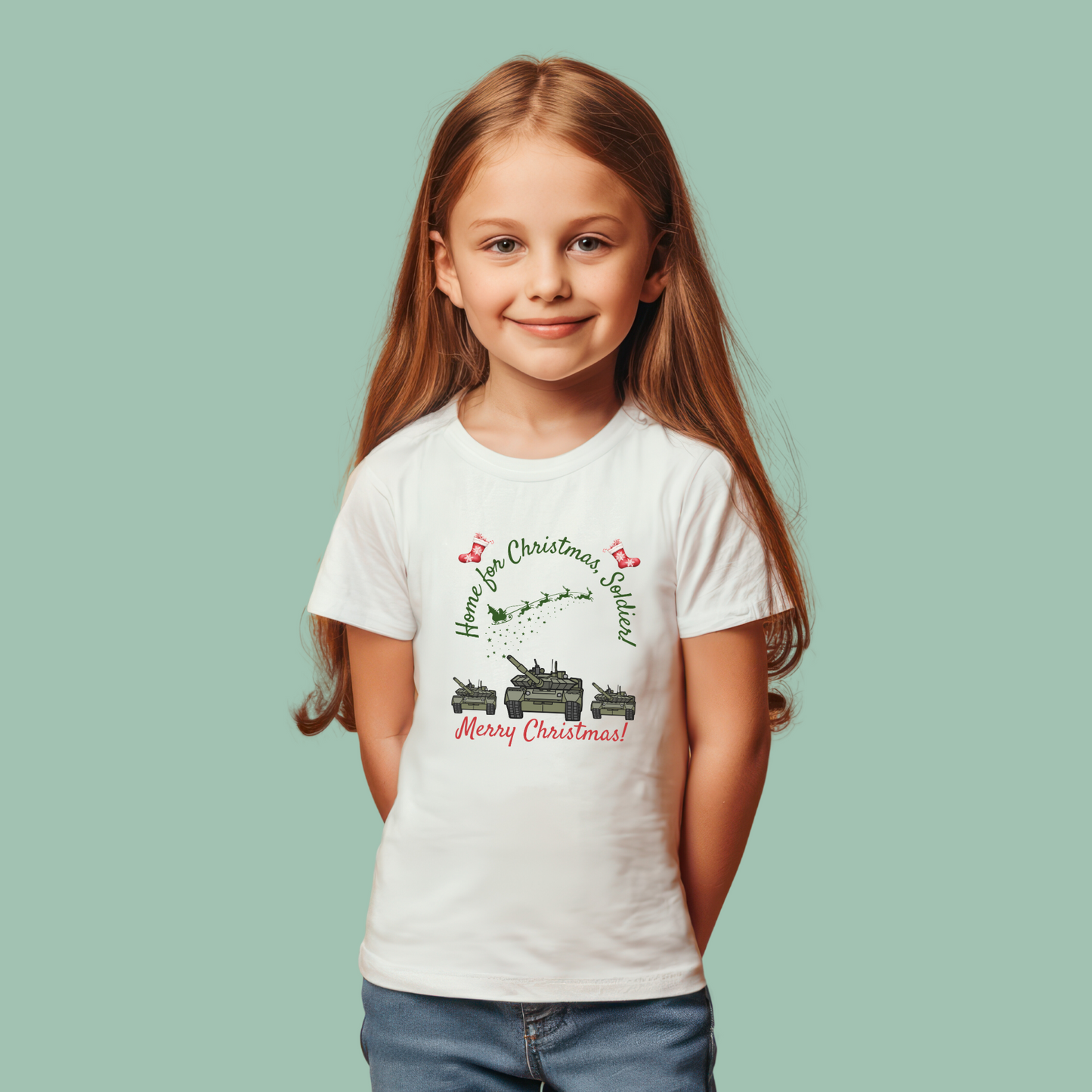 Home for Christmas, Soldier! Army Christmas Tee - 4 Colours Available