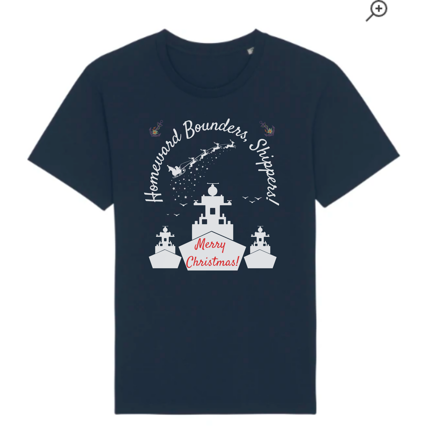 Homeward Bounders, Shippers! Royal Navy Christmas Tee - 4 Colours Available