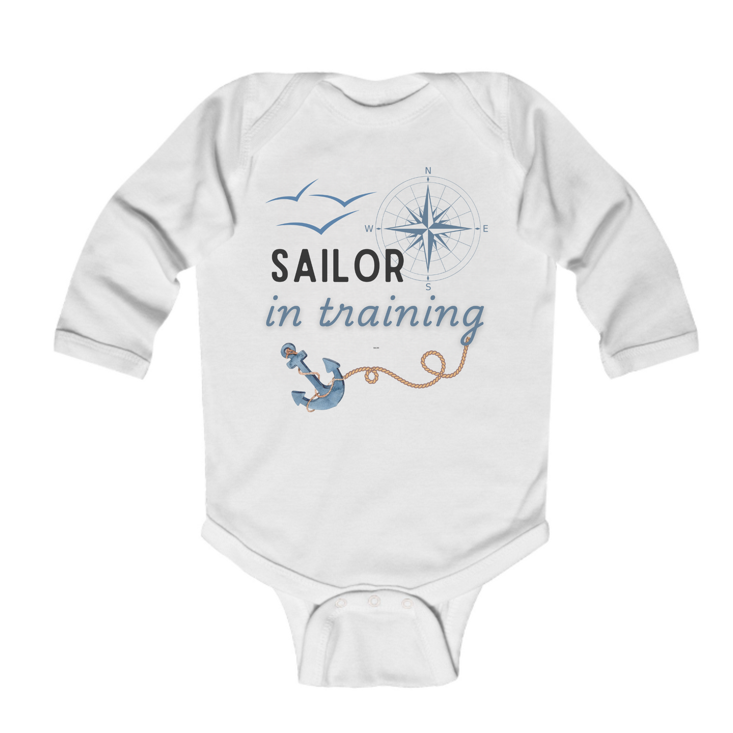 'Sailor in Training' Baby Body Suit - 4 Colours Available