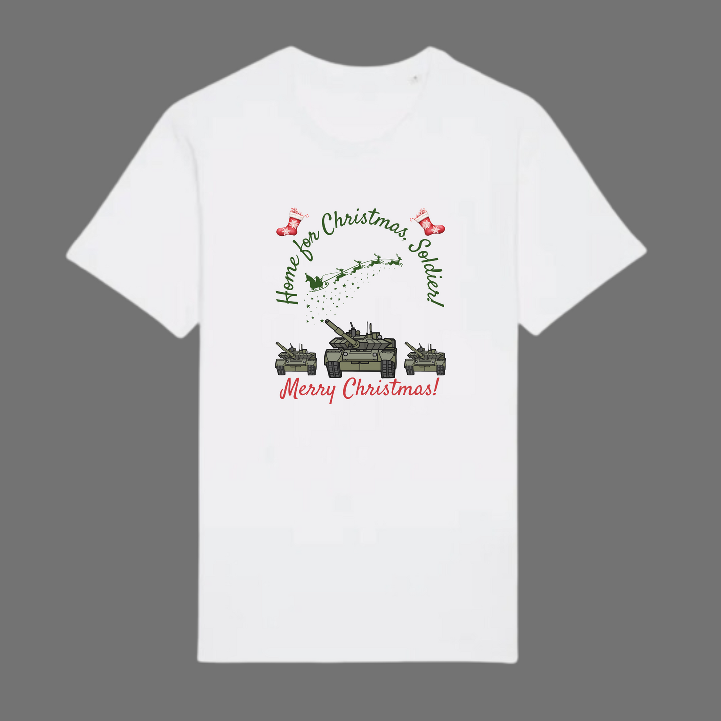 Home for Christmas, Soldier! Army Christmas Tee - 4 Colours Available