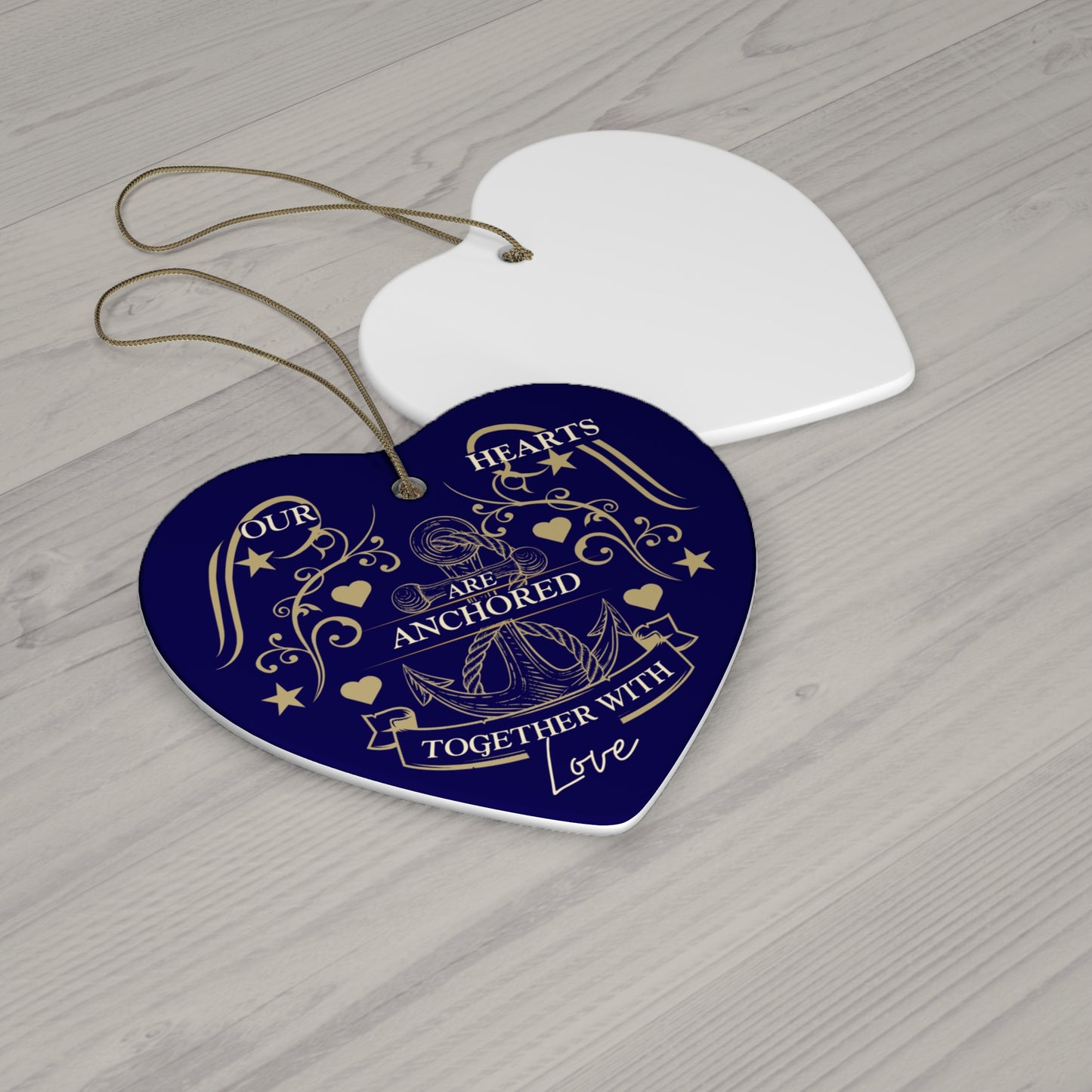 Navy Valentine Ornament - Deployment Gift for Sailors & Military Spouses