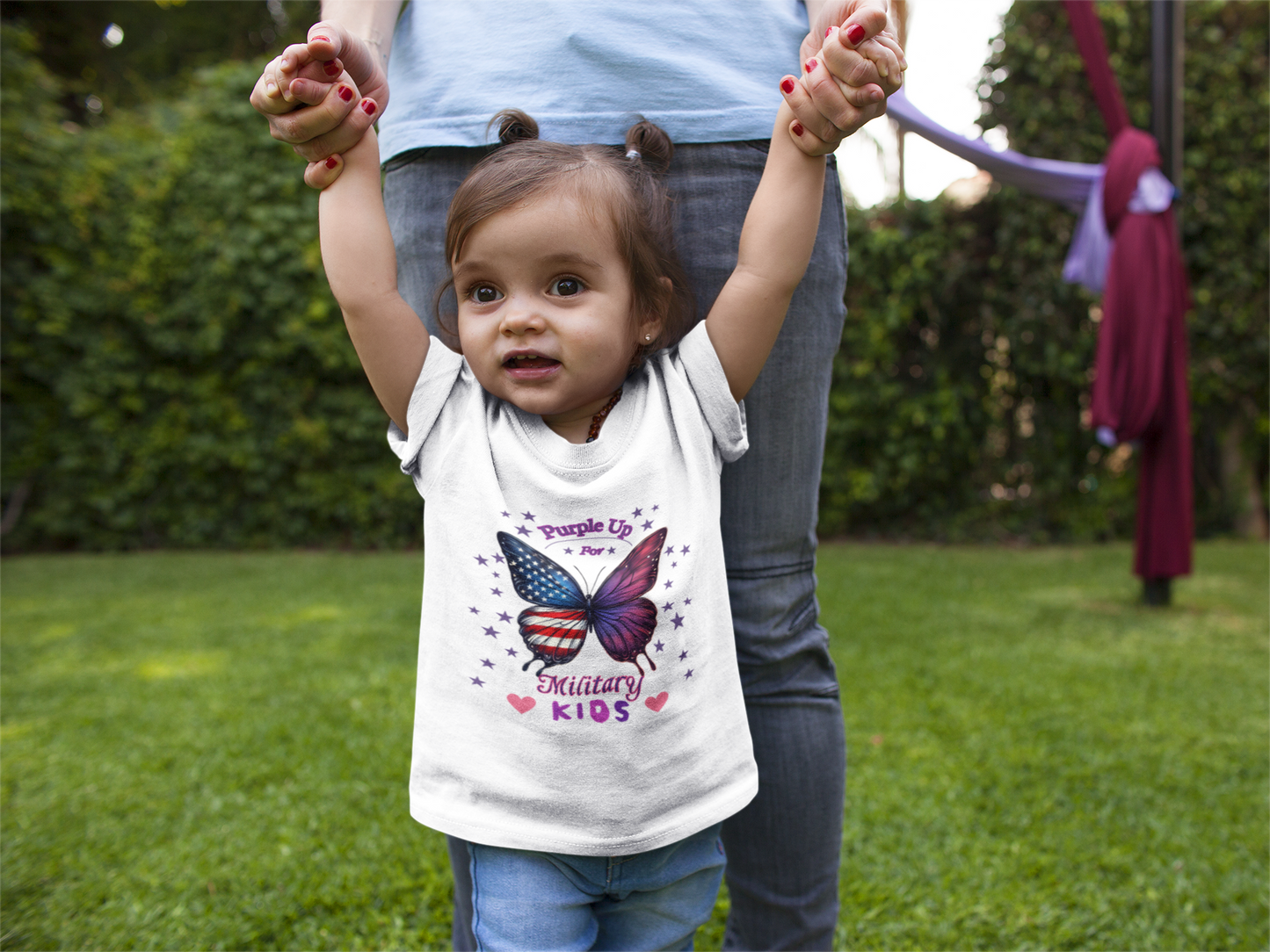 Purple Up Toddler T-Shirt | Military Kids Shirt | Month of the Military Child Gift