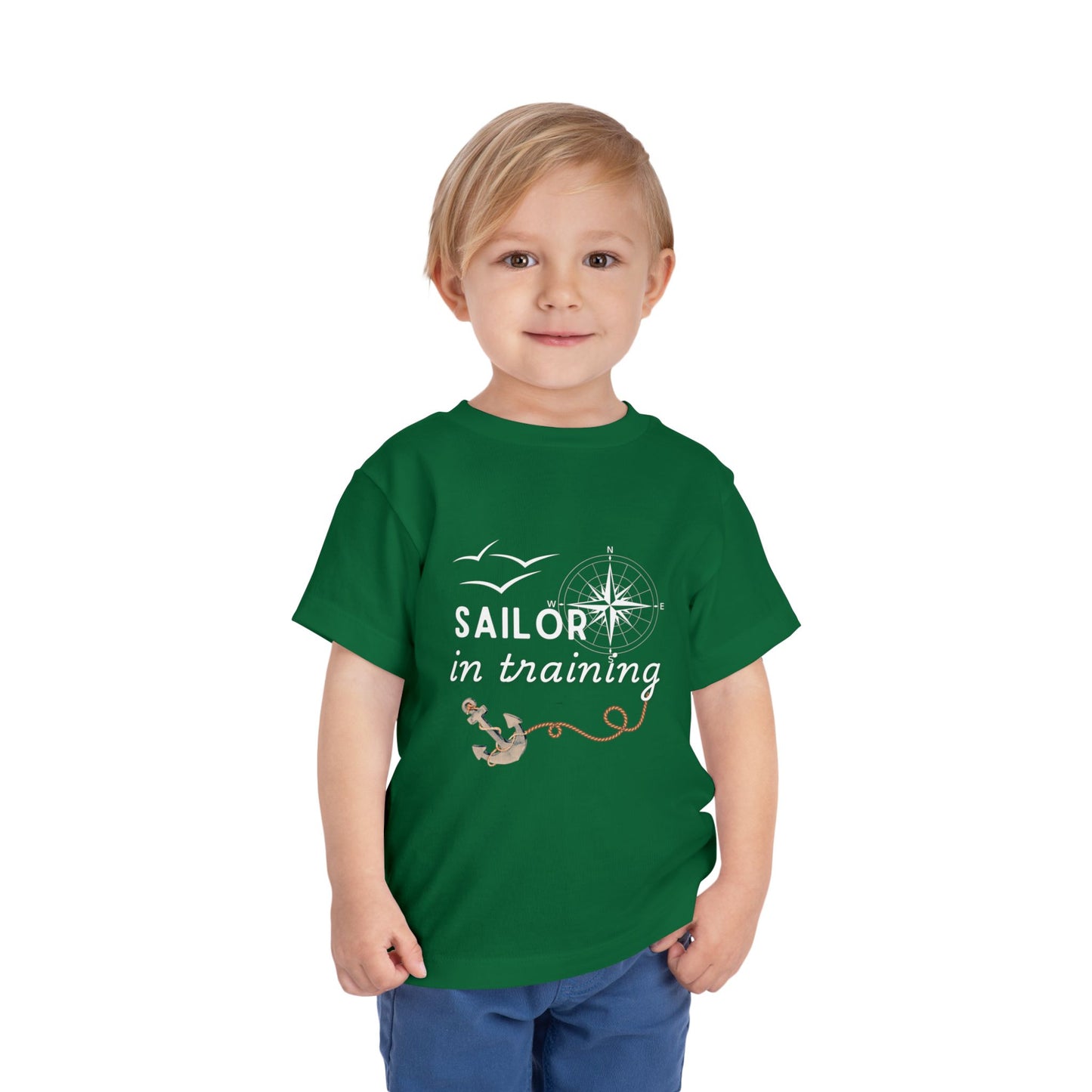 Sailor in Training Toddler T-Shirt | Navy Kids Short Sleeve Tee | 6 Colors Available