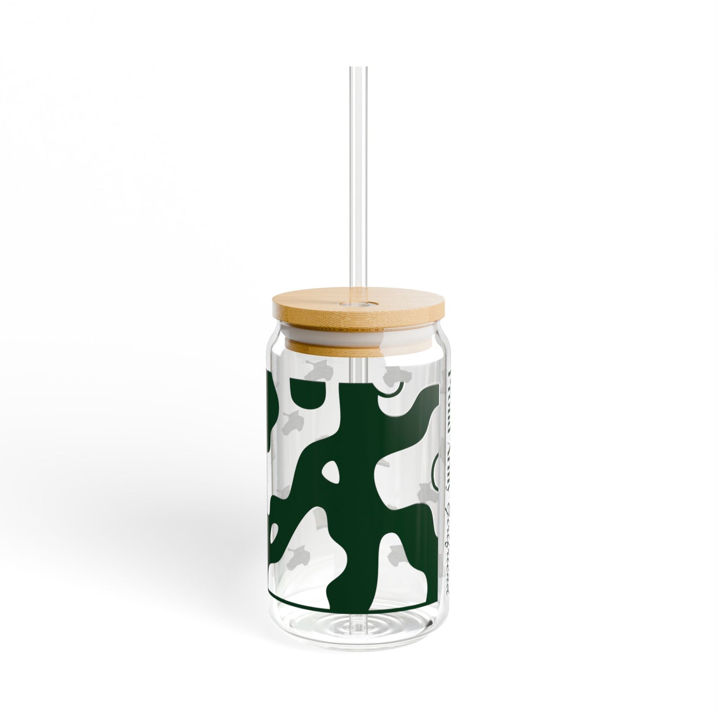 Proud Army Girlfriend Iced Coffee Cup with Bamboo Lid