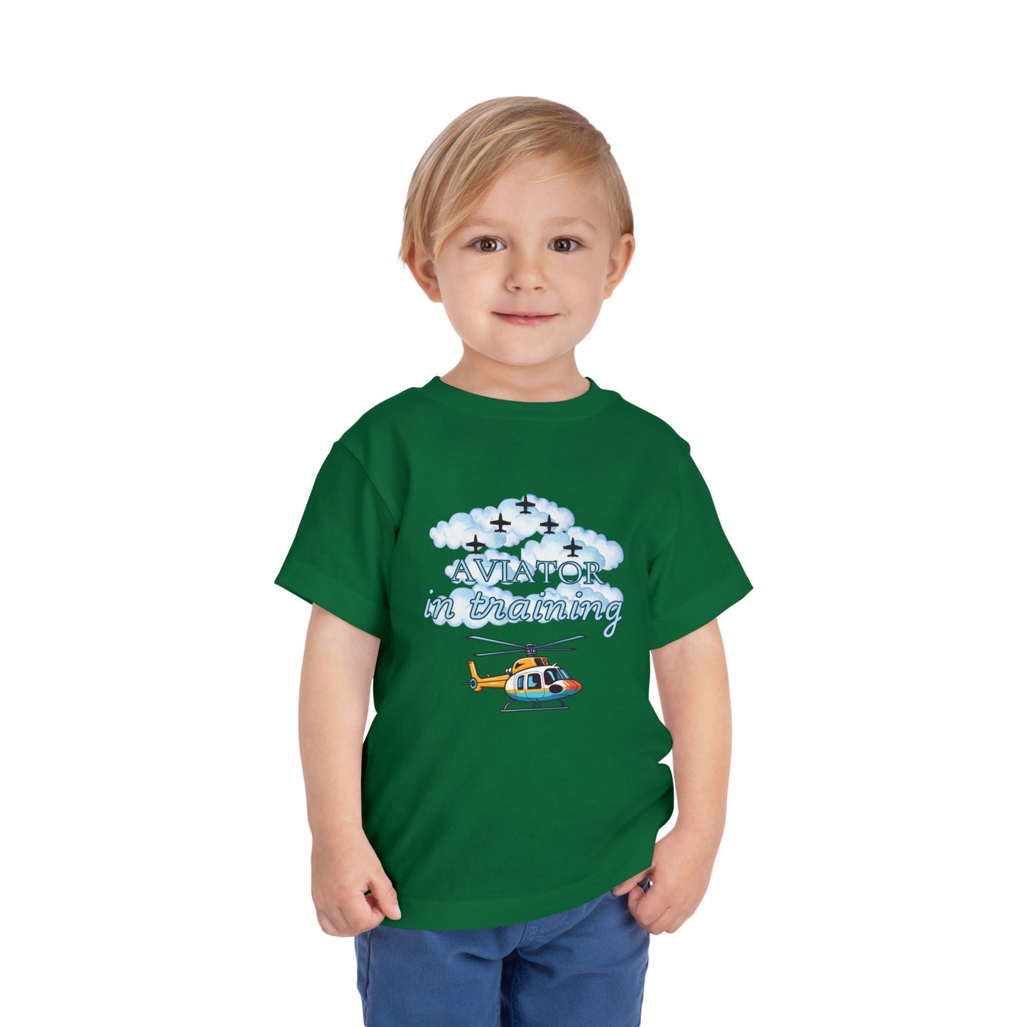 Aviator in Training Toddler T-Shirt | USAF Kids Short Sleeve Tee | 5 Colors Available