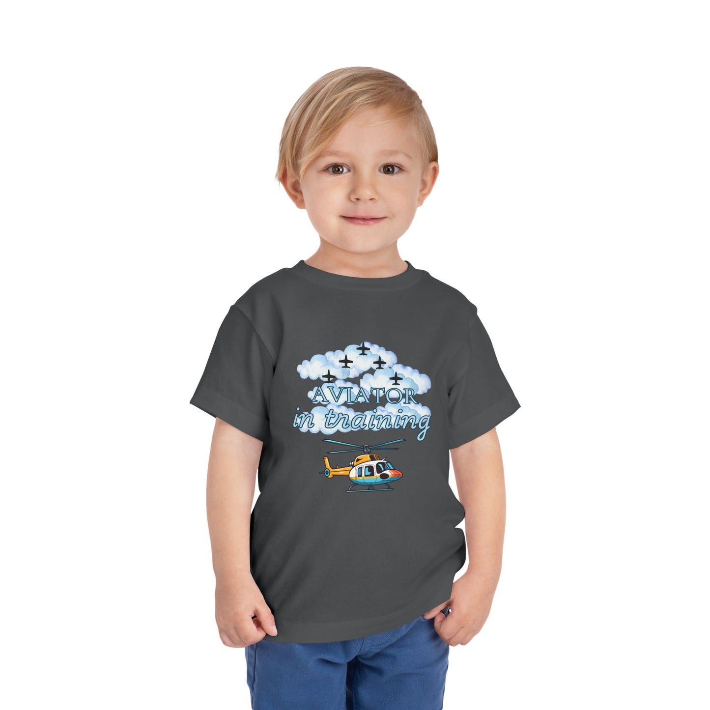 Aviator in Training Toddler T-Shirt | USAF Kids Short Sleeve Tee | 5 Colors Available