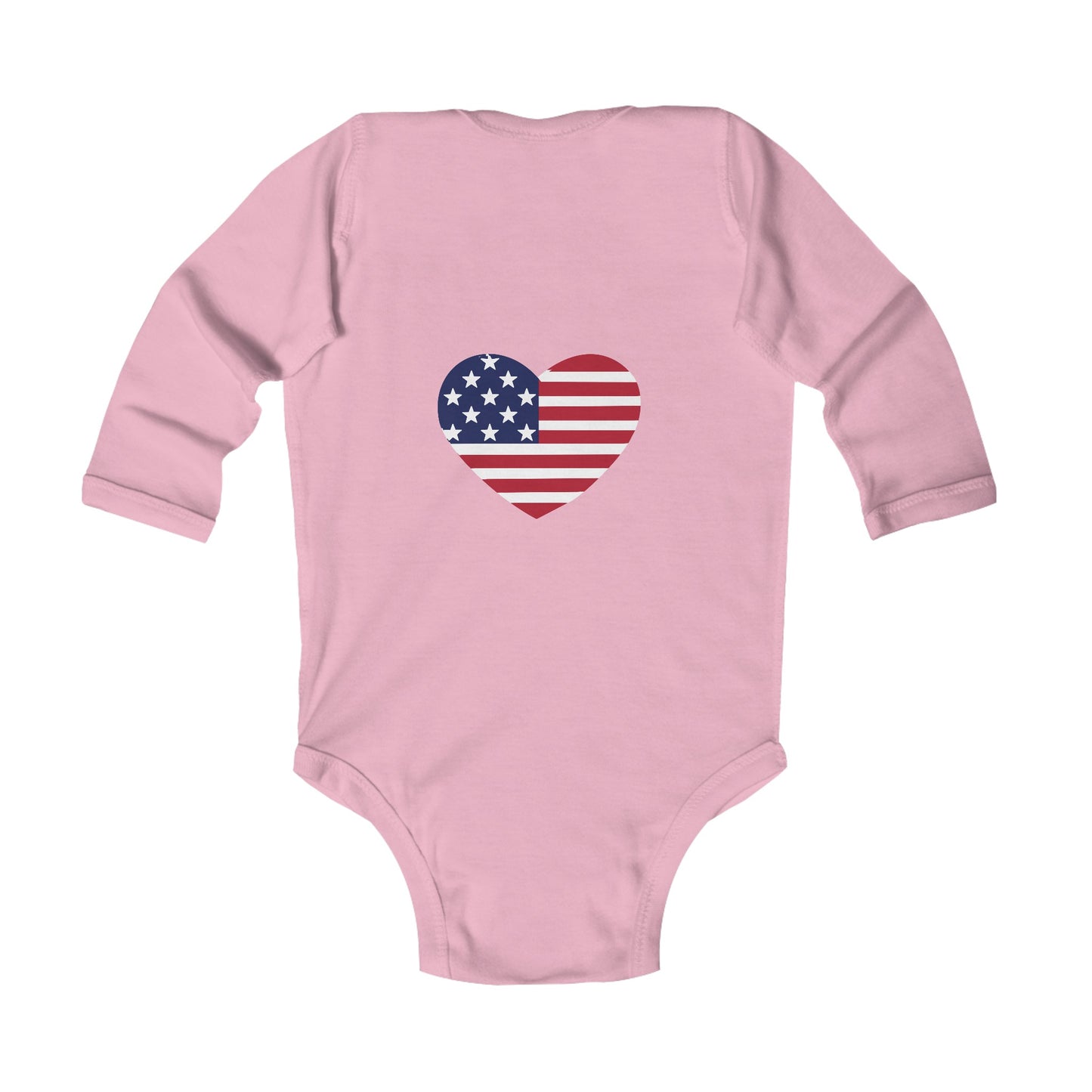 Infant Soldier in Training Long Sleeve Baby Bodysuit | US Flag Baby Outfit | Military Baby Gift  | 2 Colors Available