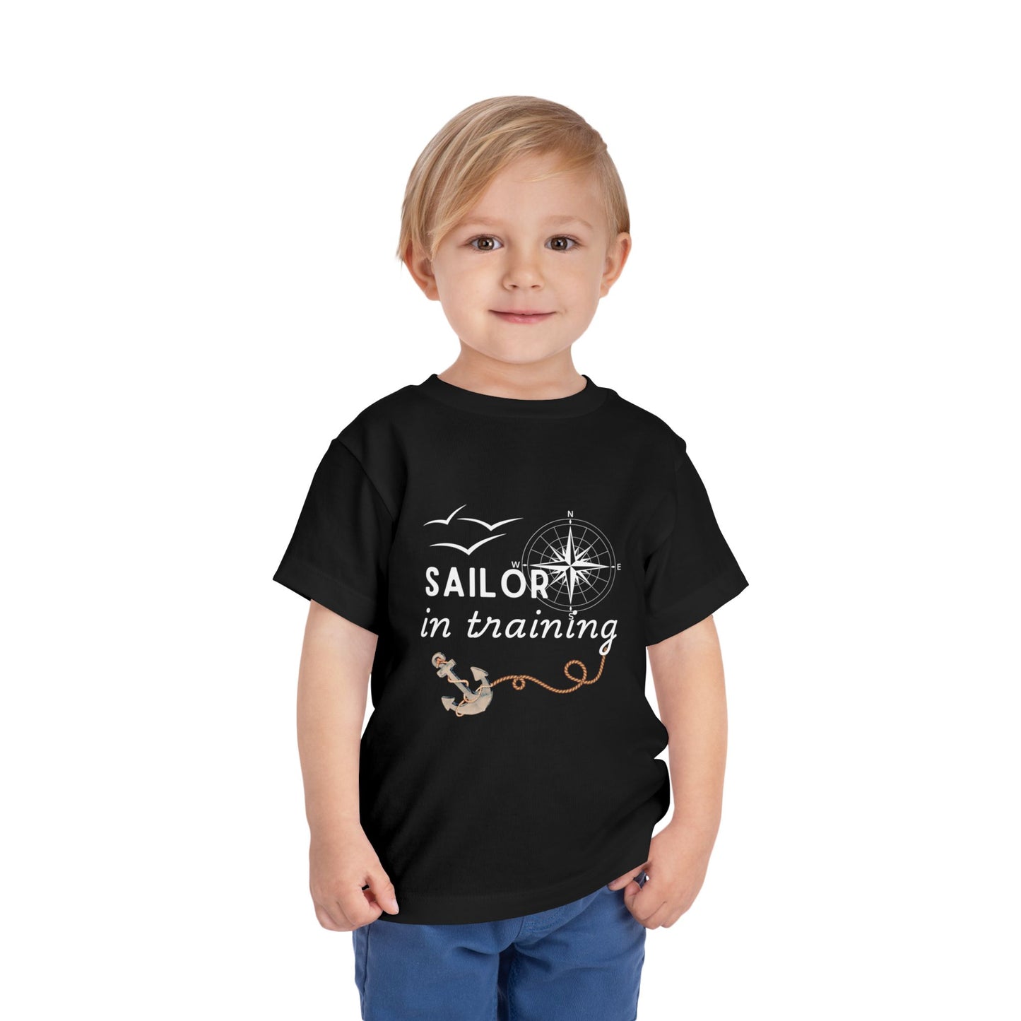 Sailor in Training Toddler T-Shirt | Navy Kids Short Sleeve Tee | 6 Colors Available