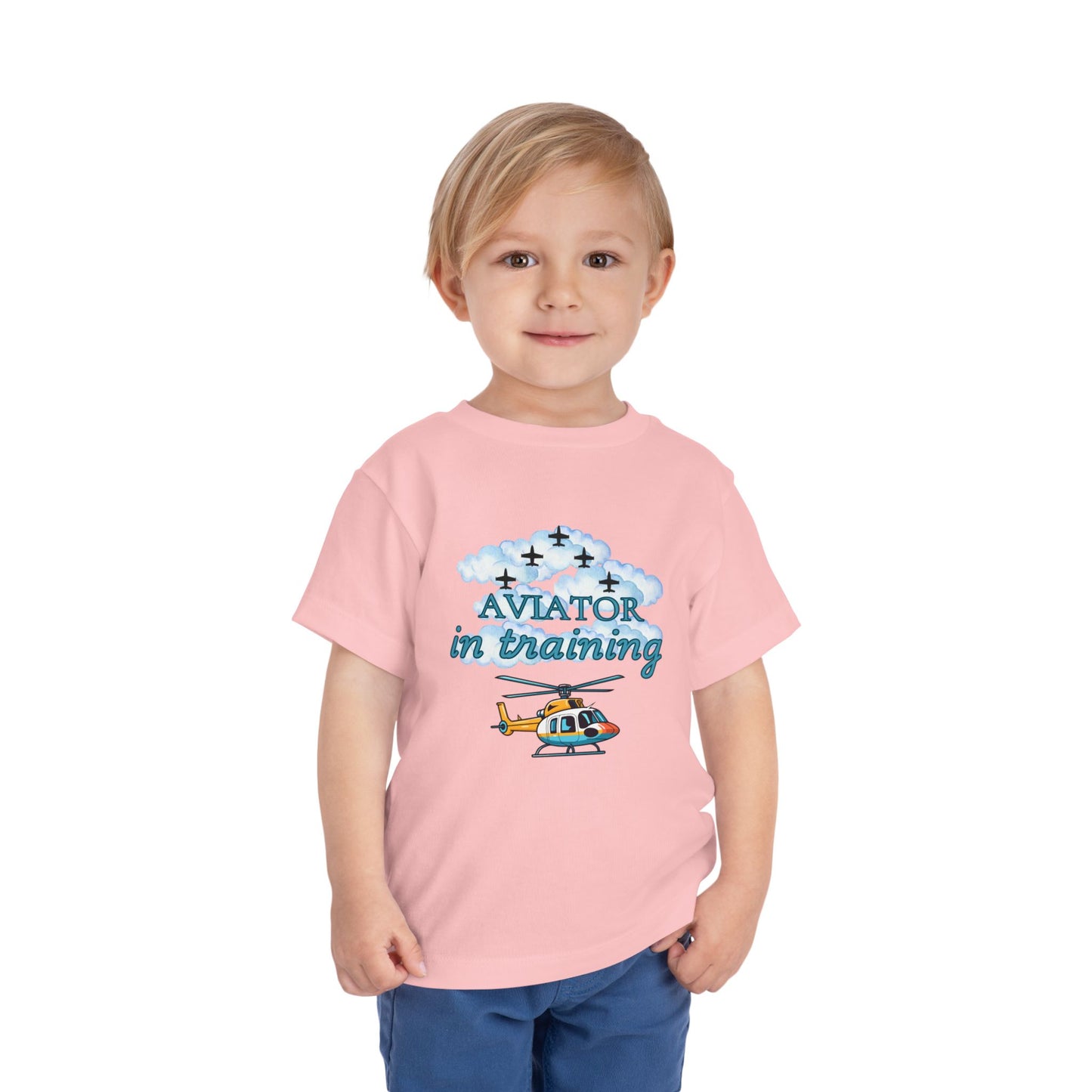 Aviator in Training Toddler T-Shirt | USAF Kids Short Sleeve Tee | 5 Colors Available