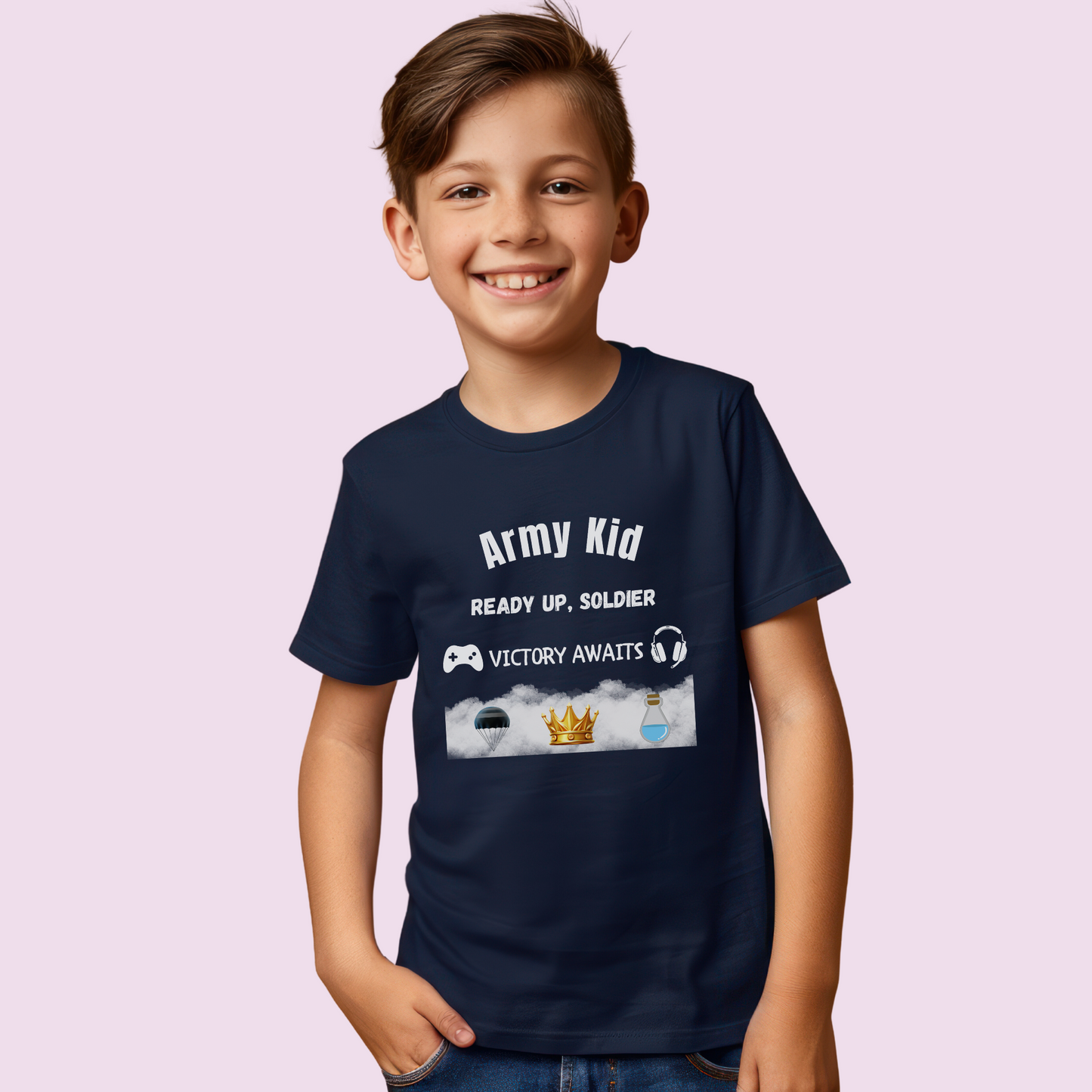 Gaming  - Army Kid Tee - 4 Colours Available