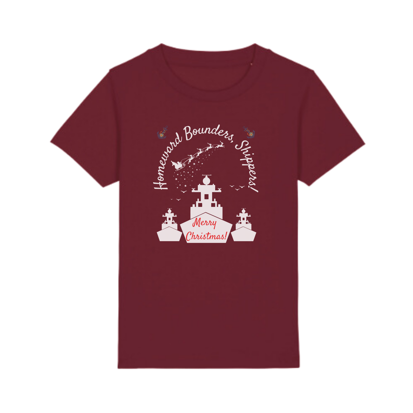 Homeward Bounders, Shippers! Royal Navy Christmas Tee - 4 Colours Available