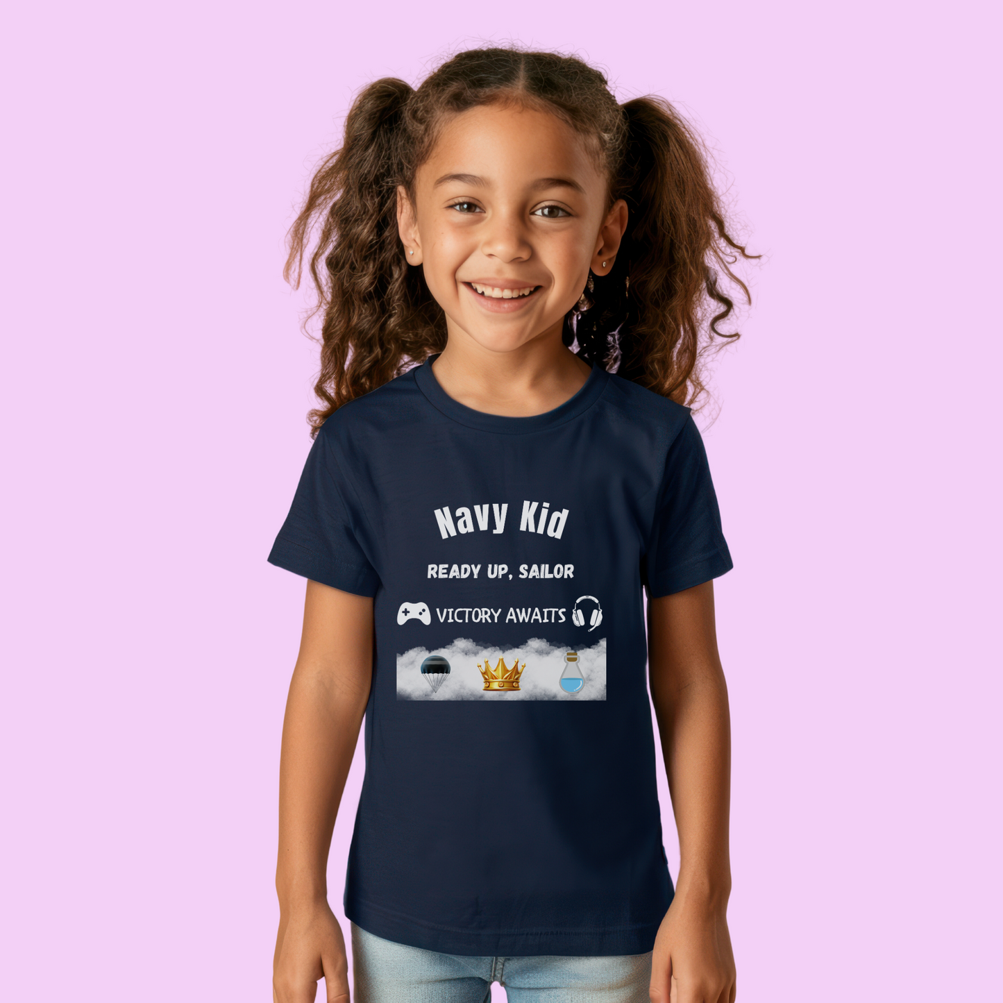 Gaming  - Navy Kid Tee - 4 Colours Available