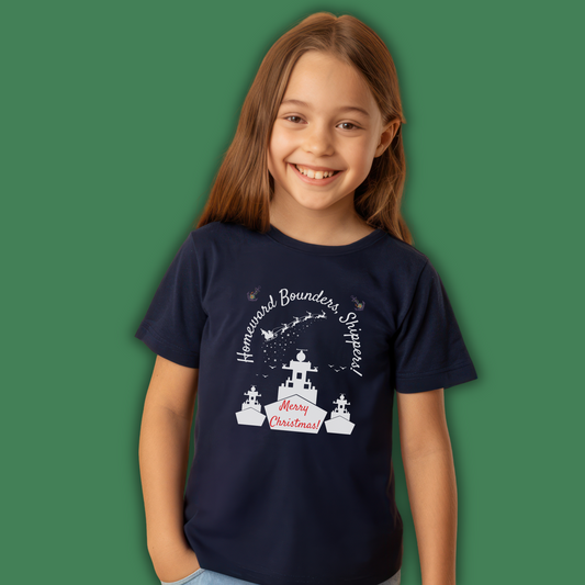 Homeward Bounders, Shippers! Royal Navy Christmas Tee - 4 Colours Available