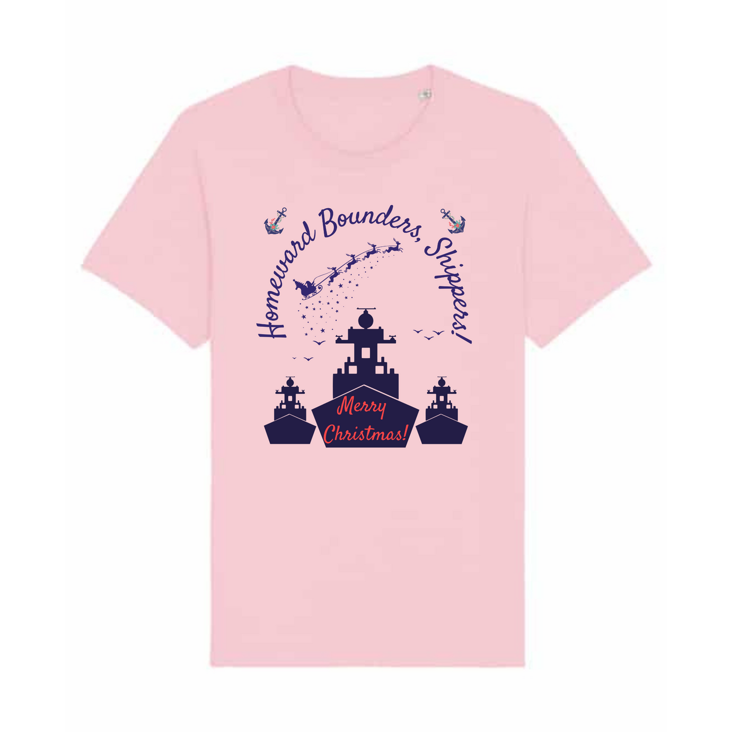 Homeward Bounders, Shippers! Royal Navy Christmas Tee - 4 Colours Available