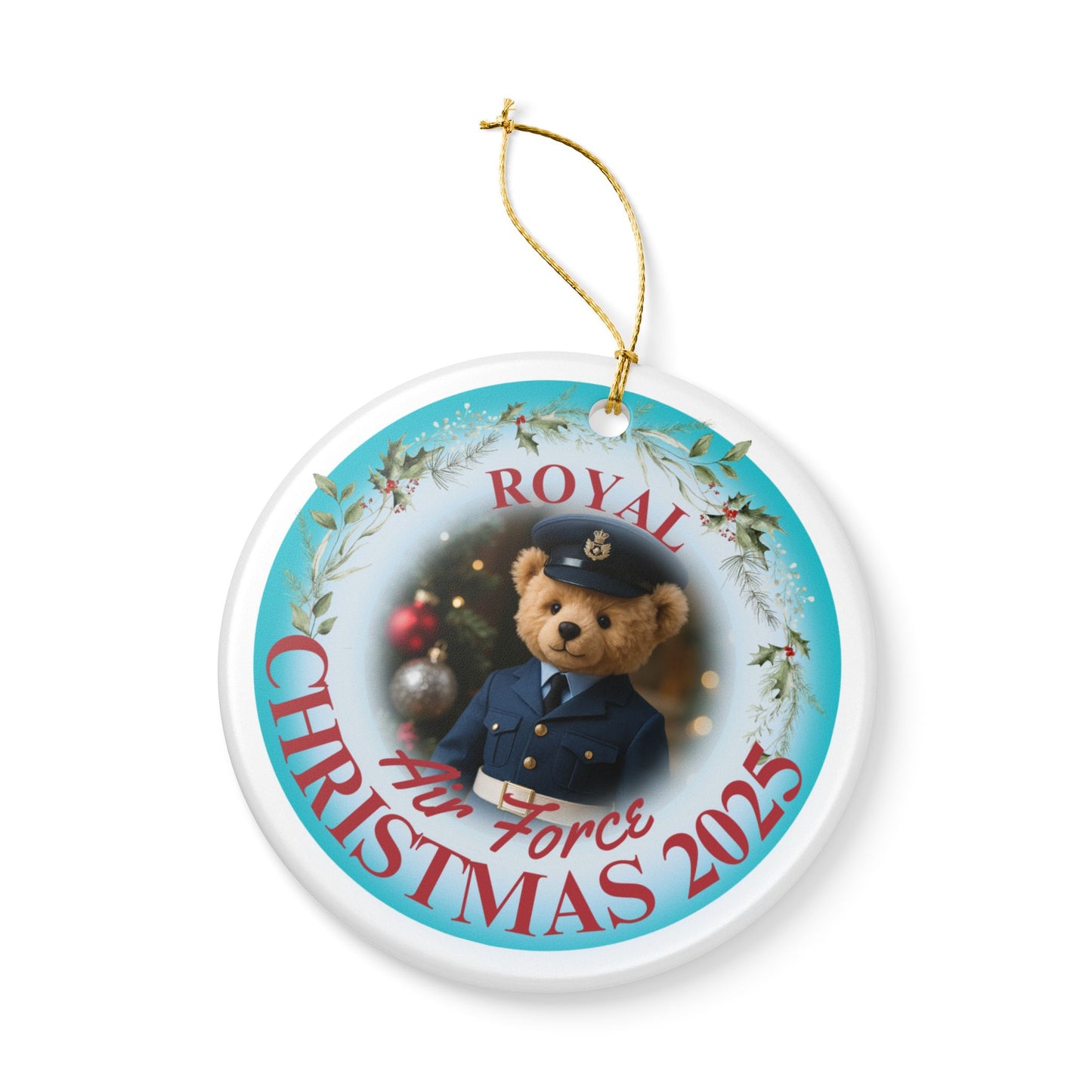 Royal Air Force Christmas Ornament 2025 | RAF Teddy Bear Gift