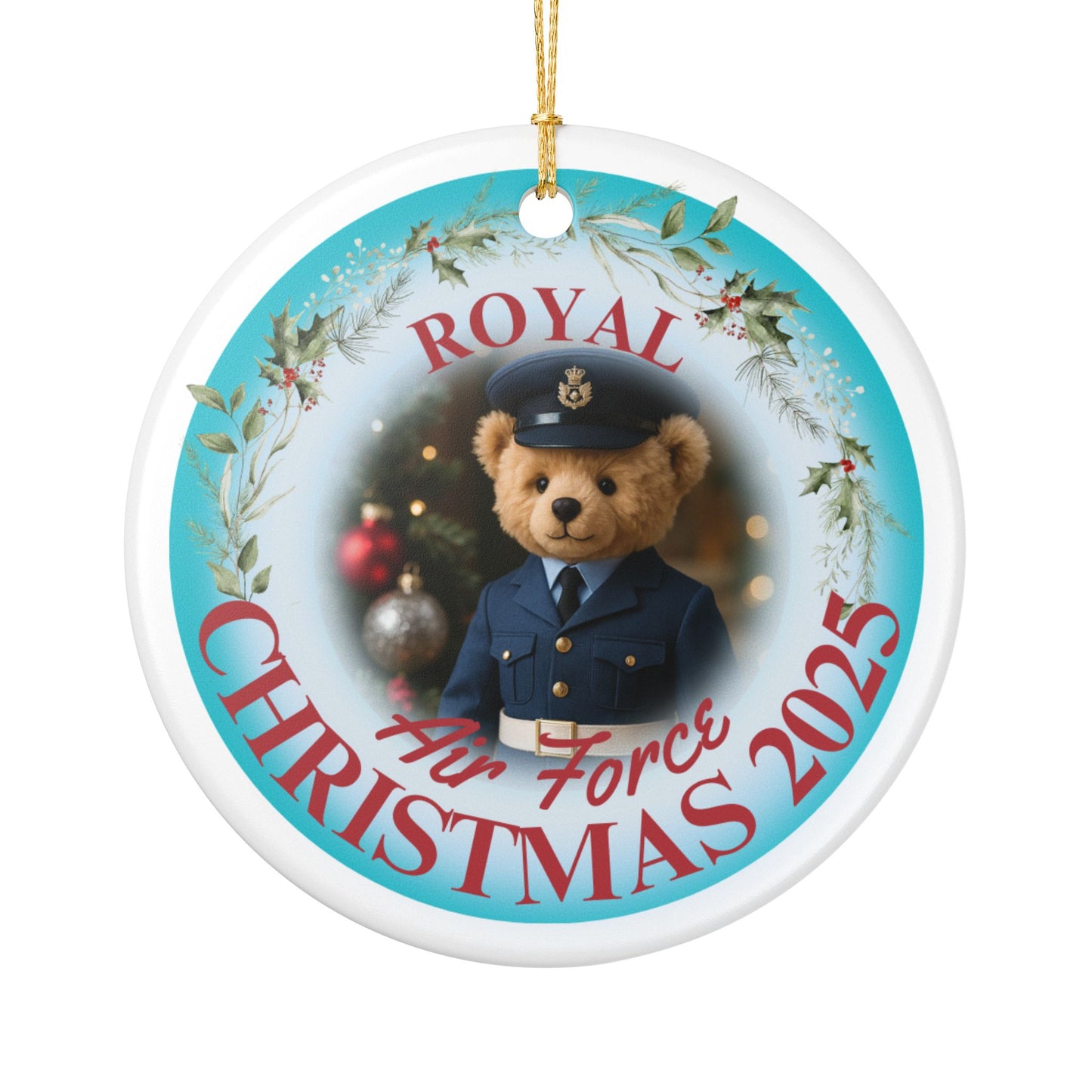Royal Air Force Christmas Ornament 2025 | RAF Teddy Bear Gift