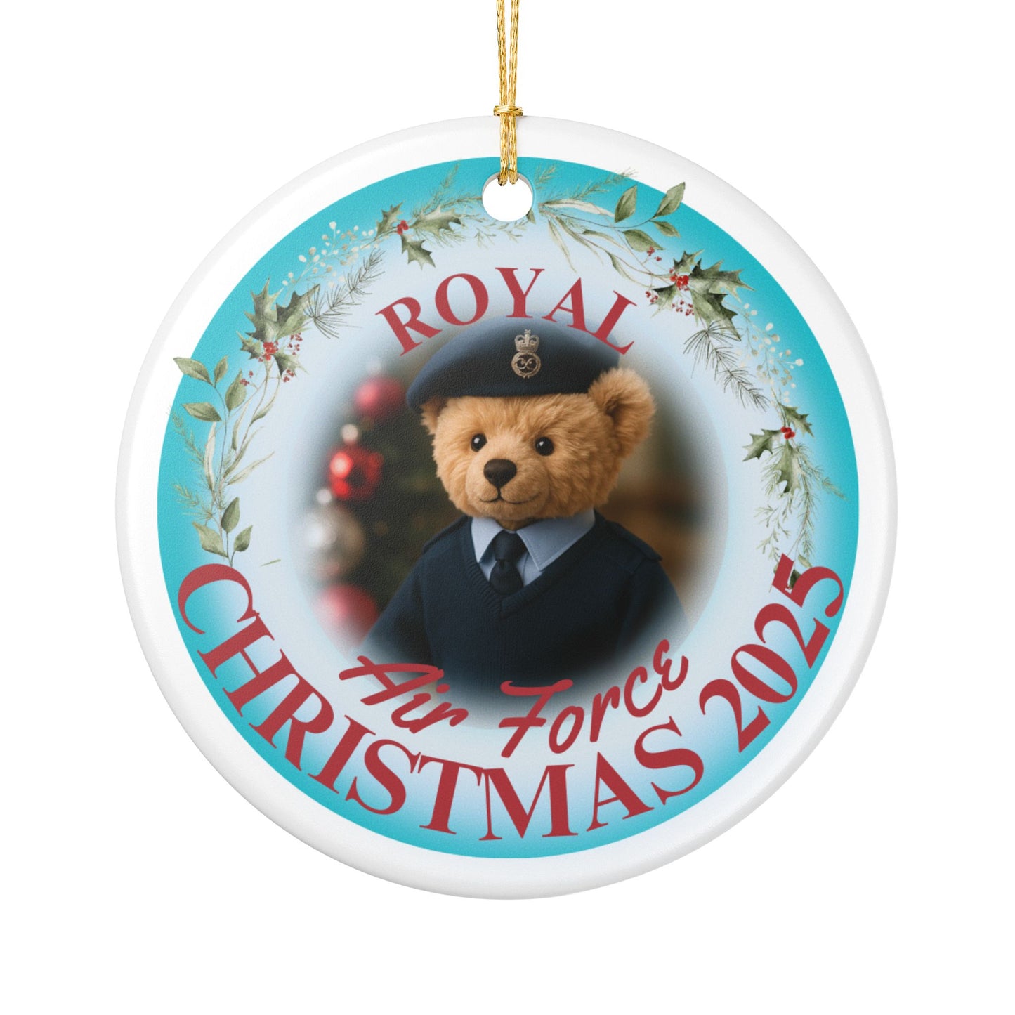 Royal Air Force Christmas Ornament 2025 | RAF Teddy Bear Gift