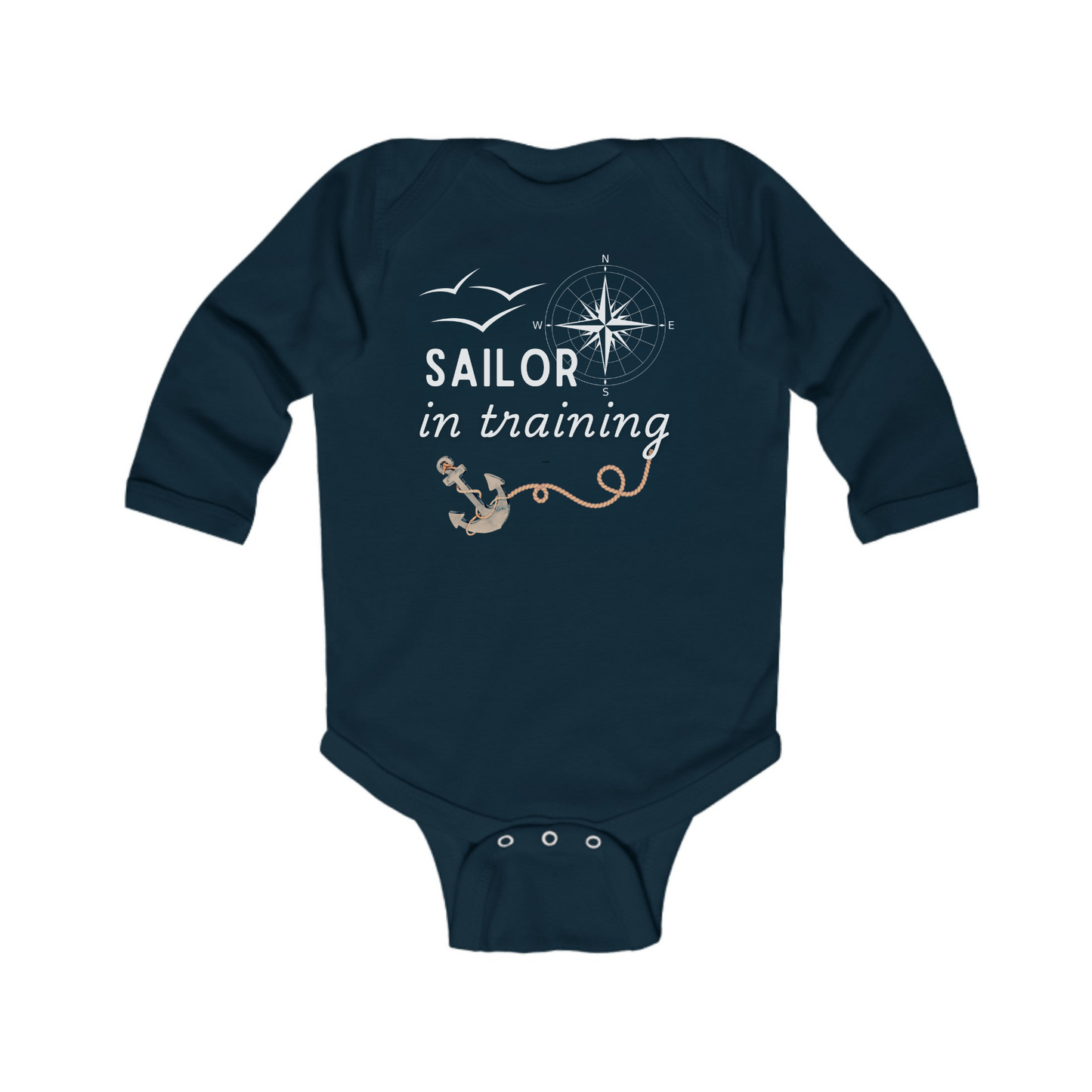 'Sailor in Training' Baby Body Suit - 4 Colours Available