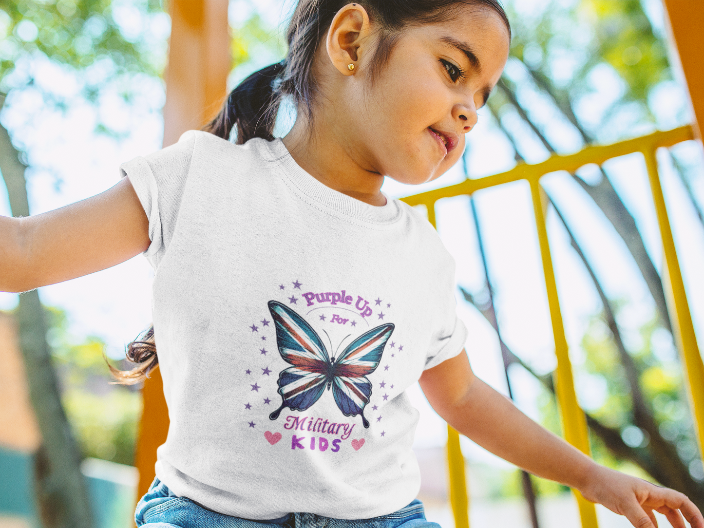Purple Up Kids T-Shirt | Military Kids Shirt | Month of the Military Child Gift