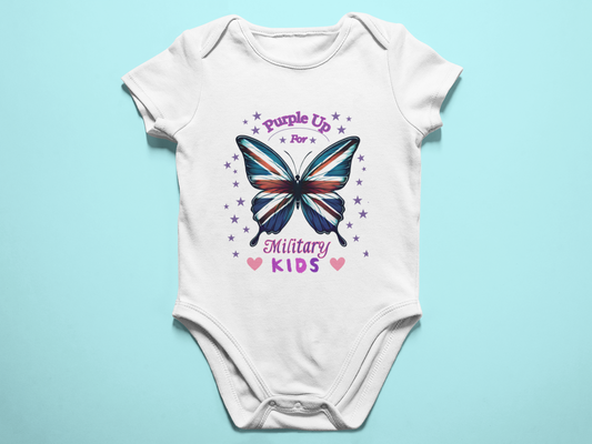 Purple Up Baby Bodysuit | Military Baby Outfit | Month of the Military Child Gift