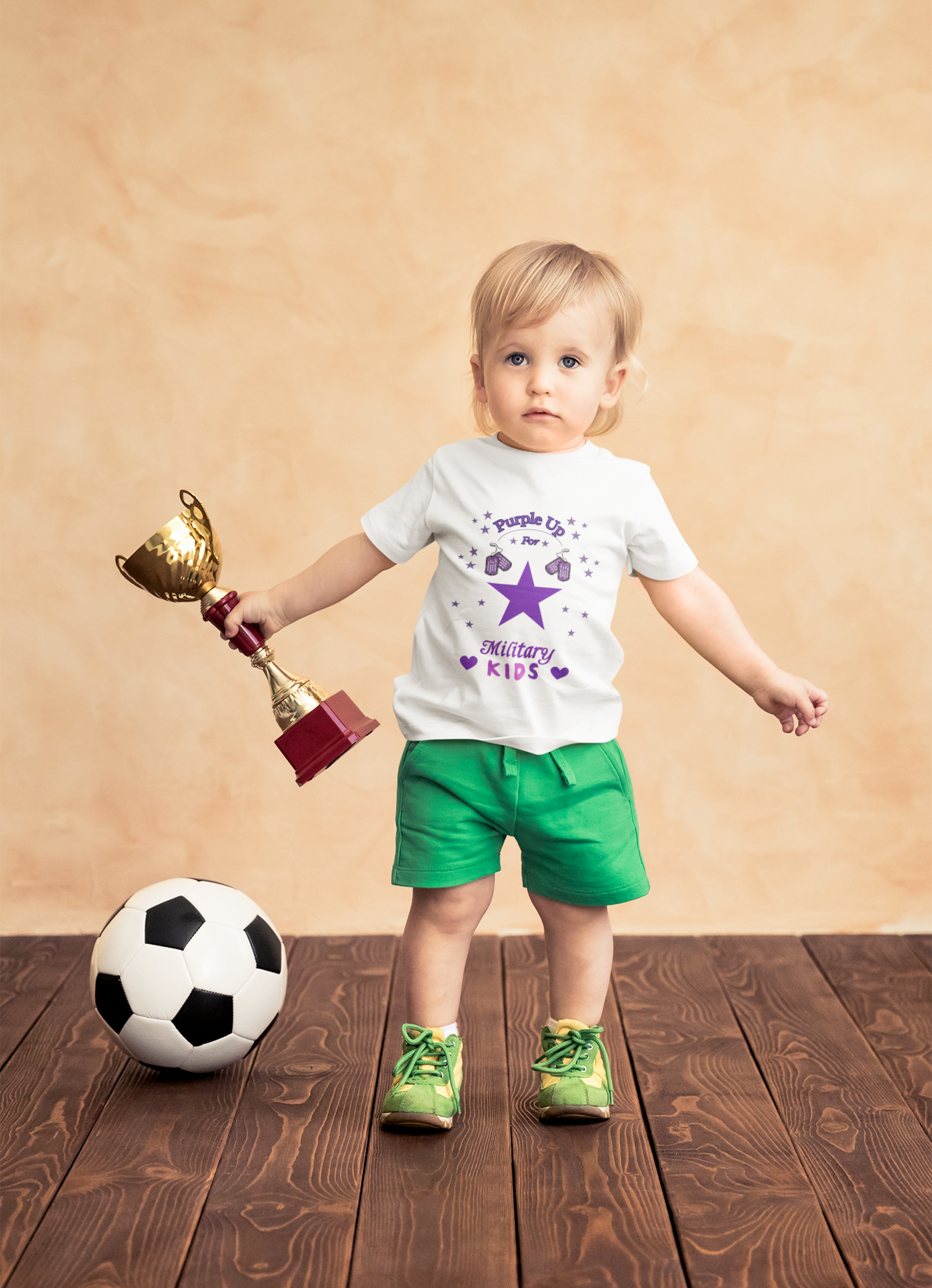 Purple Up Kids T-Shirt | Military Kids Shirt | Month of the Military Child Gift